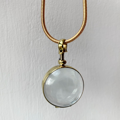 Gold Plated Round Fillable Locket for Gems