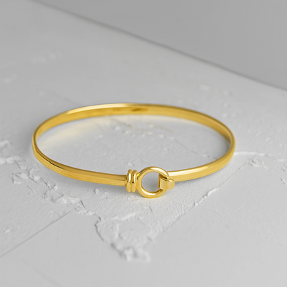 Gold Vermeil Licks Bangle Bracelet