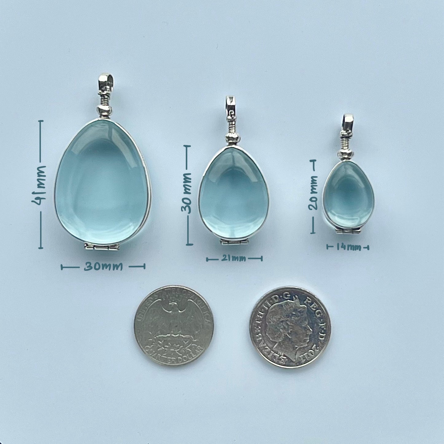 Fillable Gold Teardrop Locket For Crystals By LY Lockets