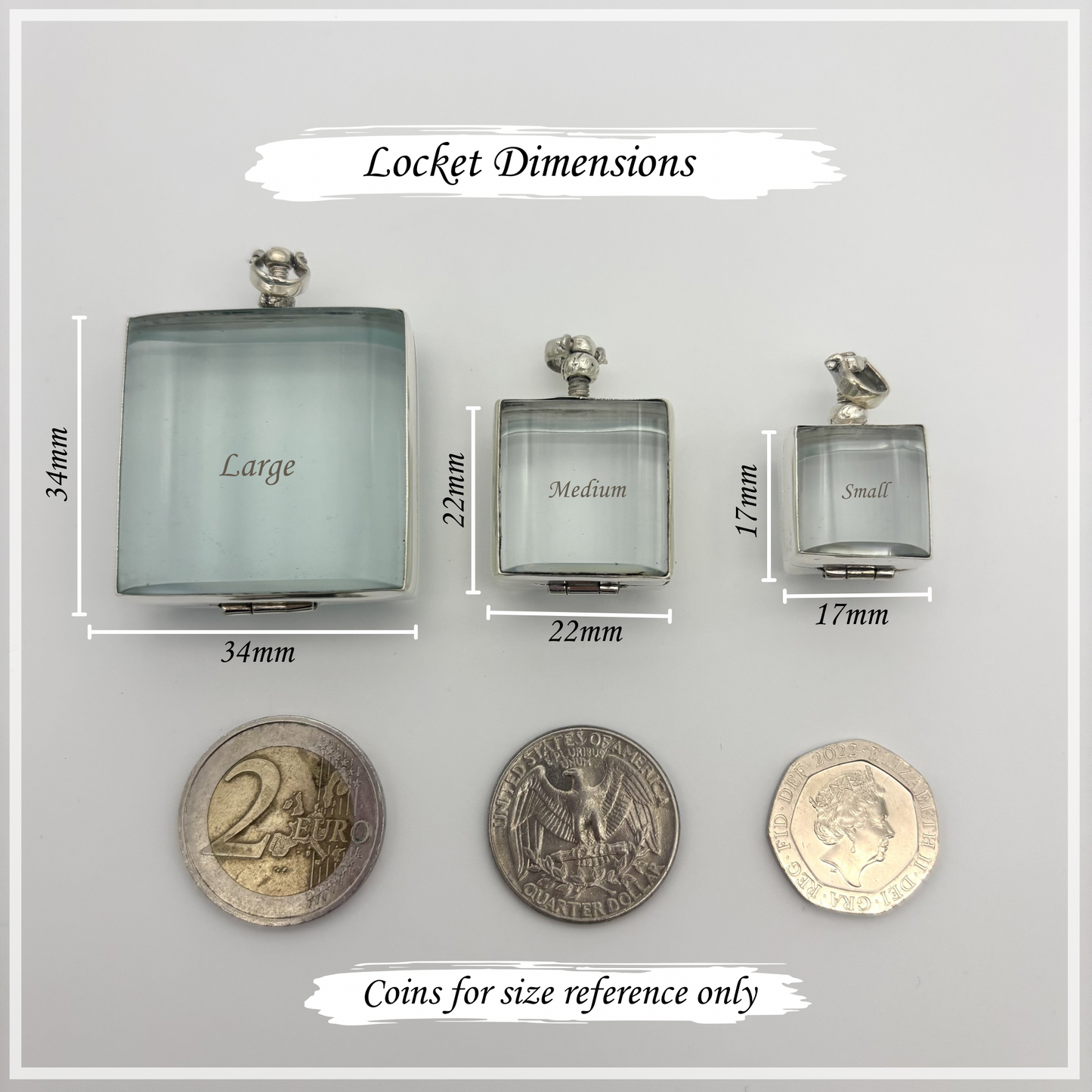 Square Shaped Hair Locket