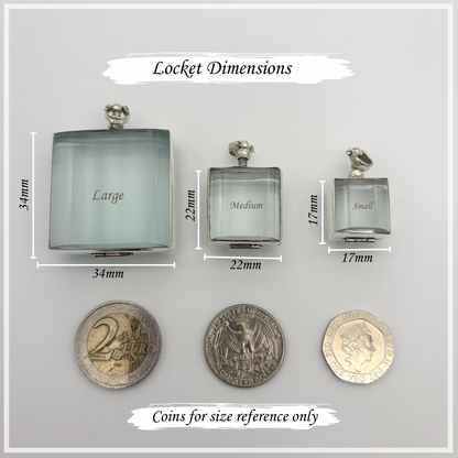 Square Shaped Hair Locket