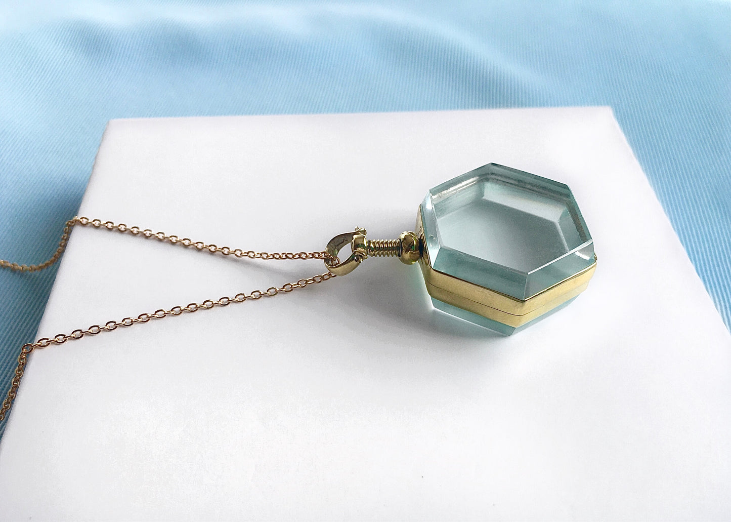 Deep Gold plated Shaker Locket by LY Lockets