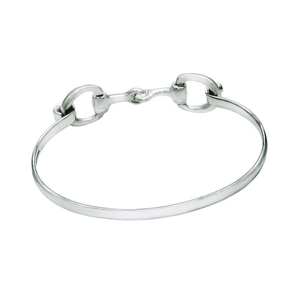 Large Wrist Bangle Silver Horsebit Bangle Horse Bit Bangle Snaffle Bit Bracelet Engraved Equestrian Bracelet Horsebit Silver Bangle Bracelet
