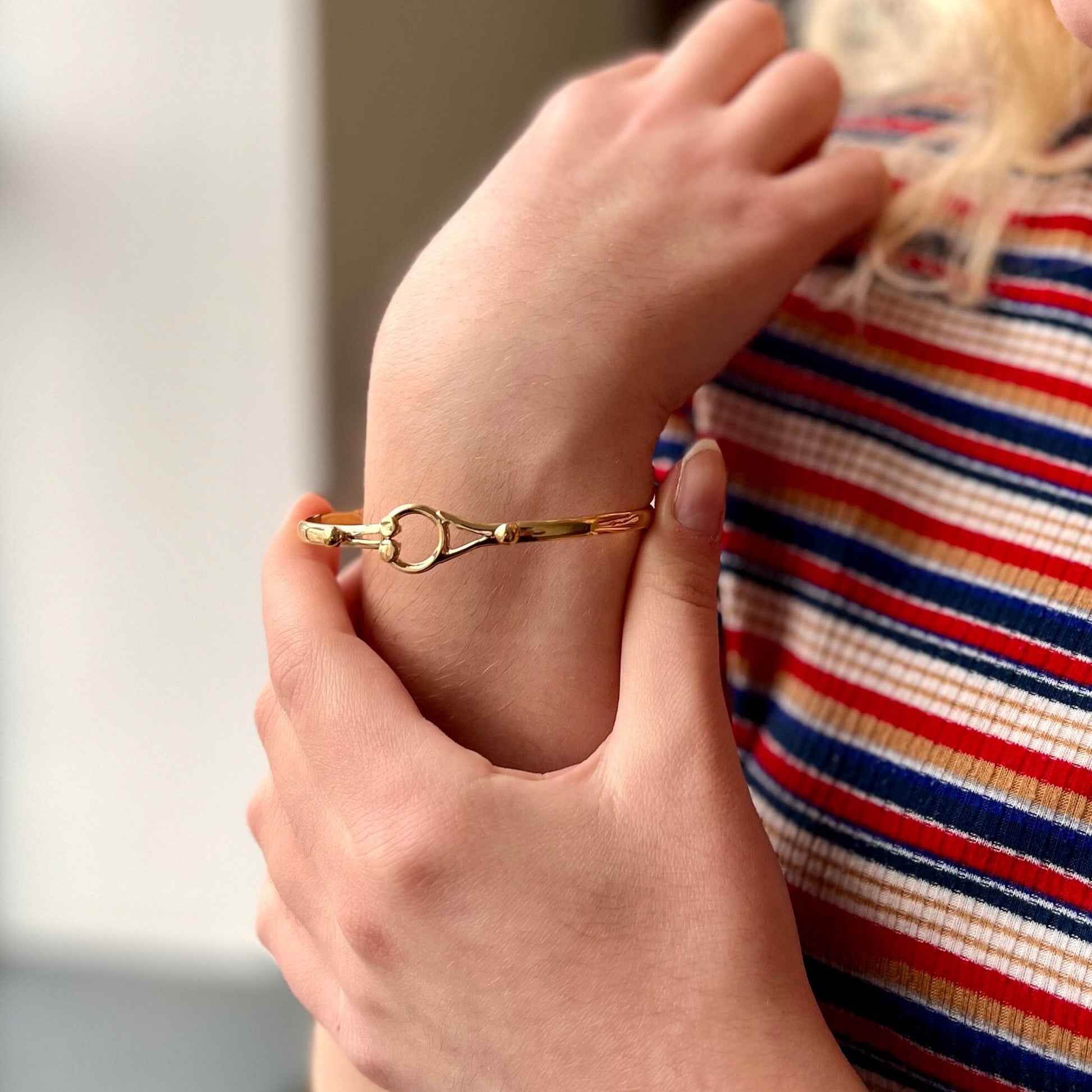 Personalized Gold Vermeil Bracelet Bangle Gold Bangle Bracelet Personalized Bangle Bracelet Gold Vermeil Bracelet Bangle Christmas Gift