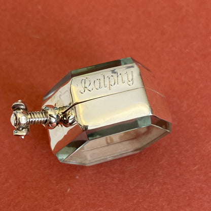 Crystals necklace holder hexagon gold locket for birthstones and keepsakes, choose your size, gold shaker locket, gift for her add your gem