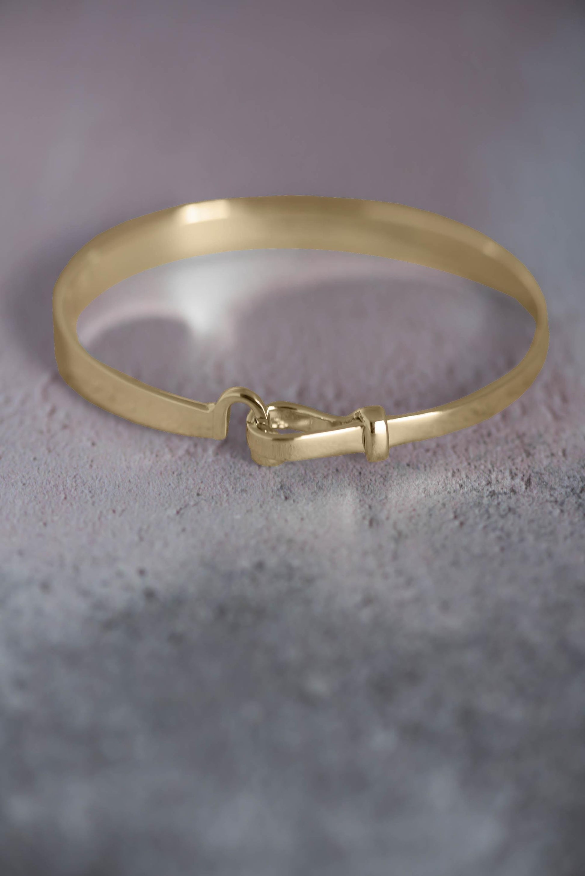 18k Gold Vermeil Bracelet Bangle Gold Bangle Bracelet Hook and Ball Gold Bangle Bracelet Gold Vermeil Bangle Birthday Gift for daughter gold
