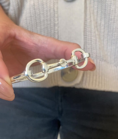 Silver Snaffle Bit Bracelet