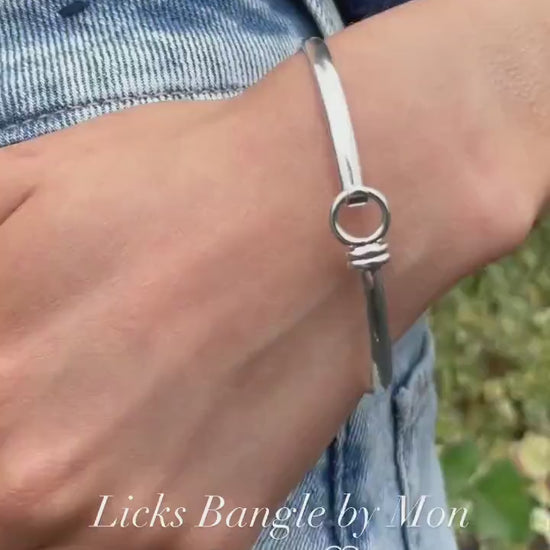 Personalized Gold Bracelet, 21st Birthday Gift, Silver Bangle, Silver Oval Comfortable Bangle, Jewellery for Daughter, Gift for Exam Pass
