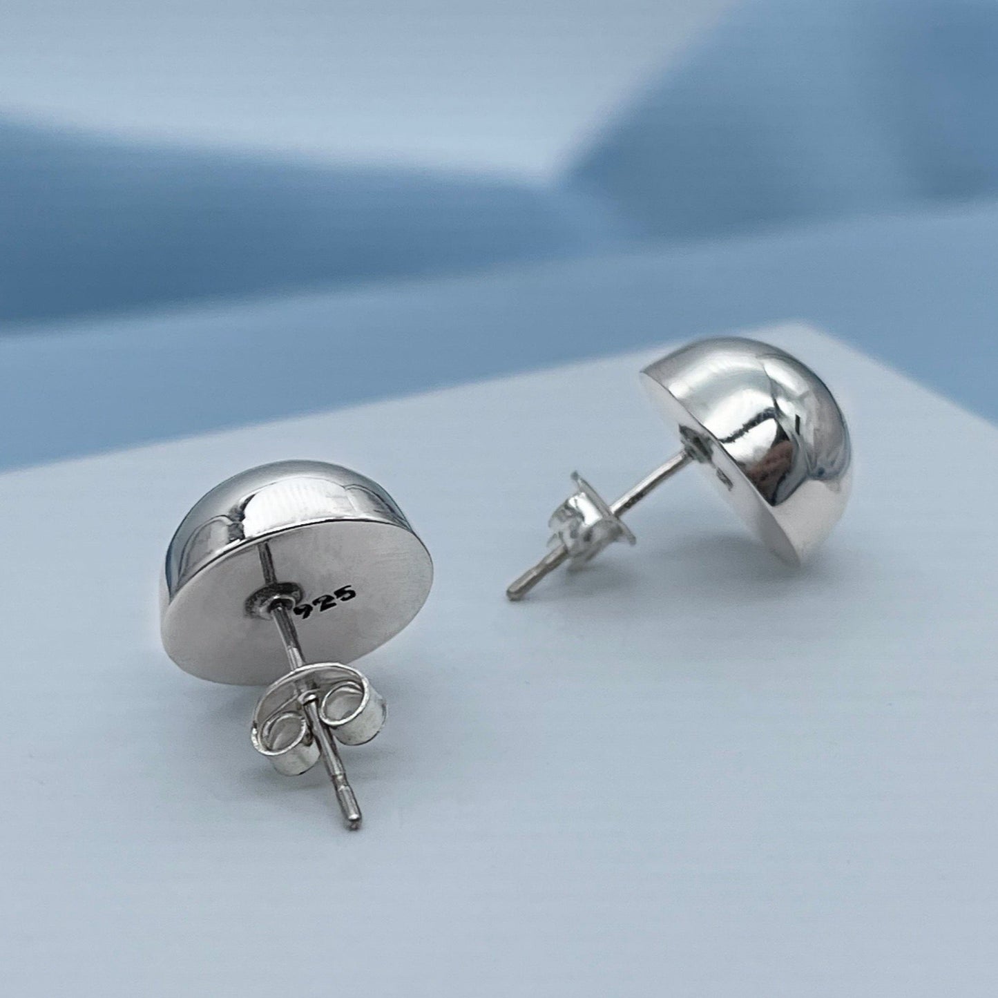 Ball Sterling Silver Stud Earrings