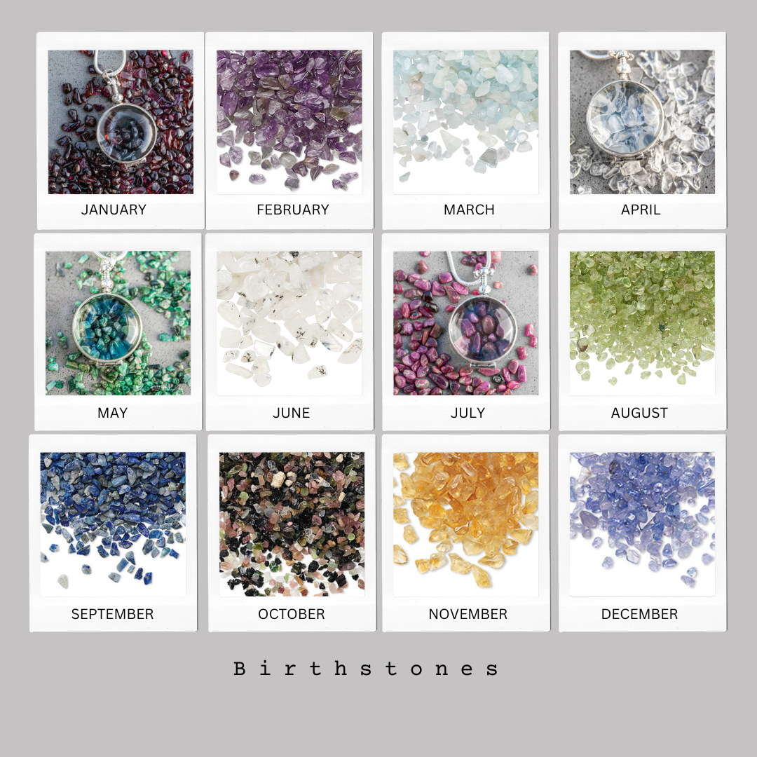 Personalised Birthstone Necklace for January