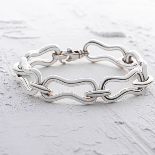 Atomic Silver Bracelet