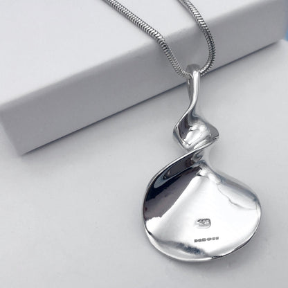 Helix Inspired Sterling Silver Handmade Pendant