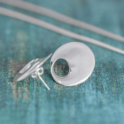 Flower Earrings - Scandinavian Classic Silver Design - Mon Bijoux - Mon Bijoux