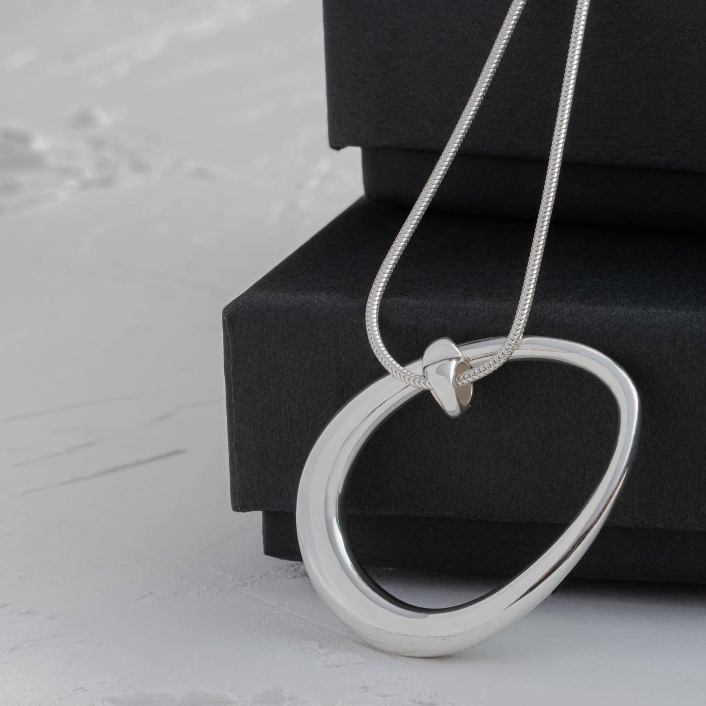 Sterling Silver Teardrop Necklace