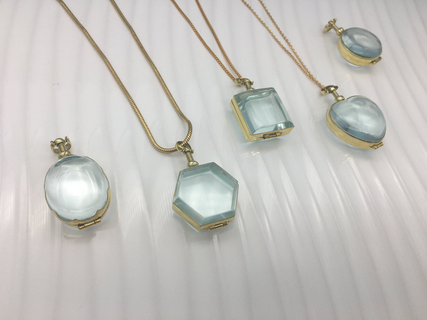 Medium Size Gold Plated Deep Locket - Choose your shape