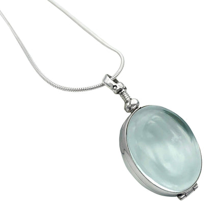 Silver Oval Locket for Pictures