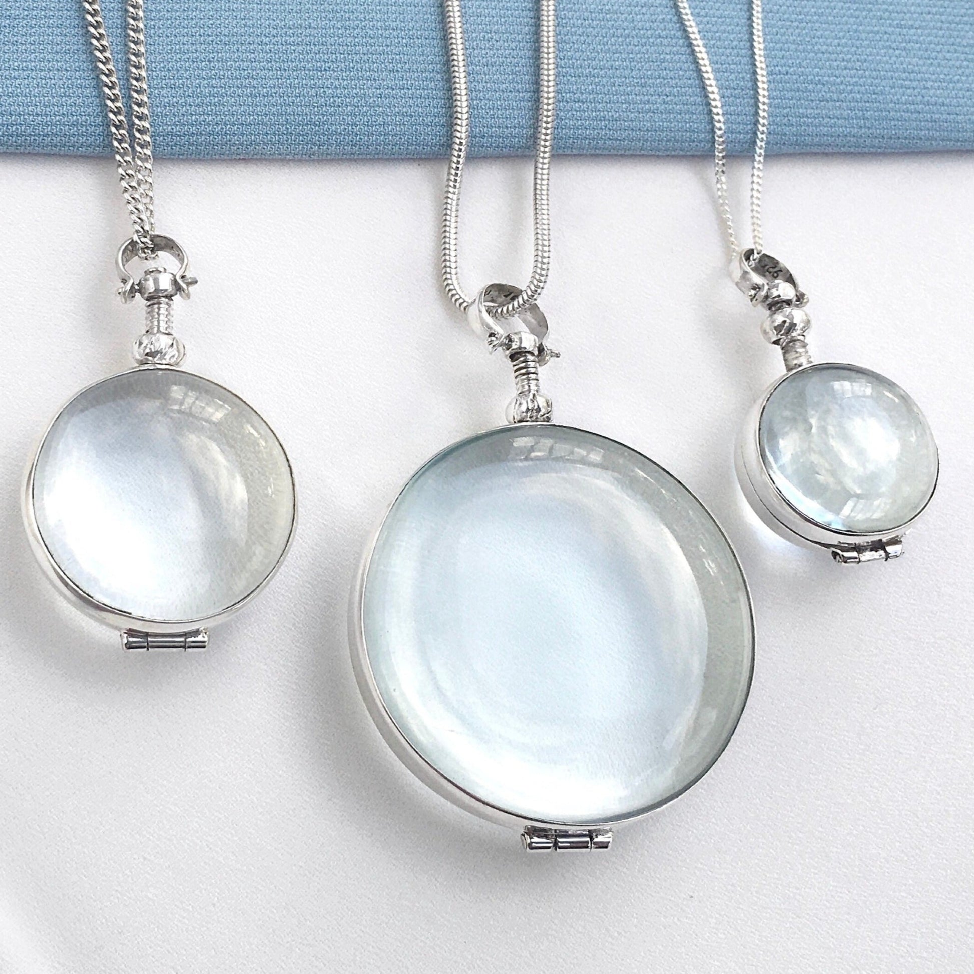 we sell our round lockets in small, medium and large sizes