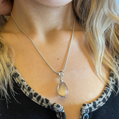 Teardrop Shaped Photo Locket by Mon Bijoux