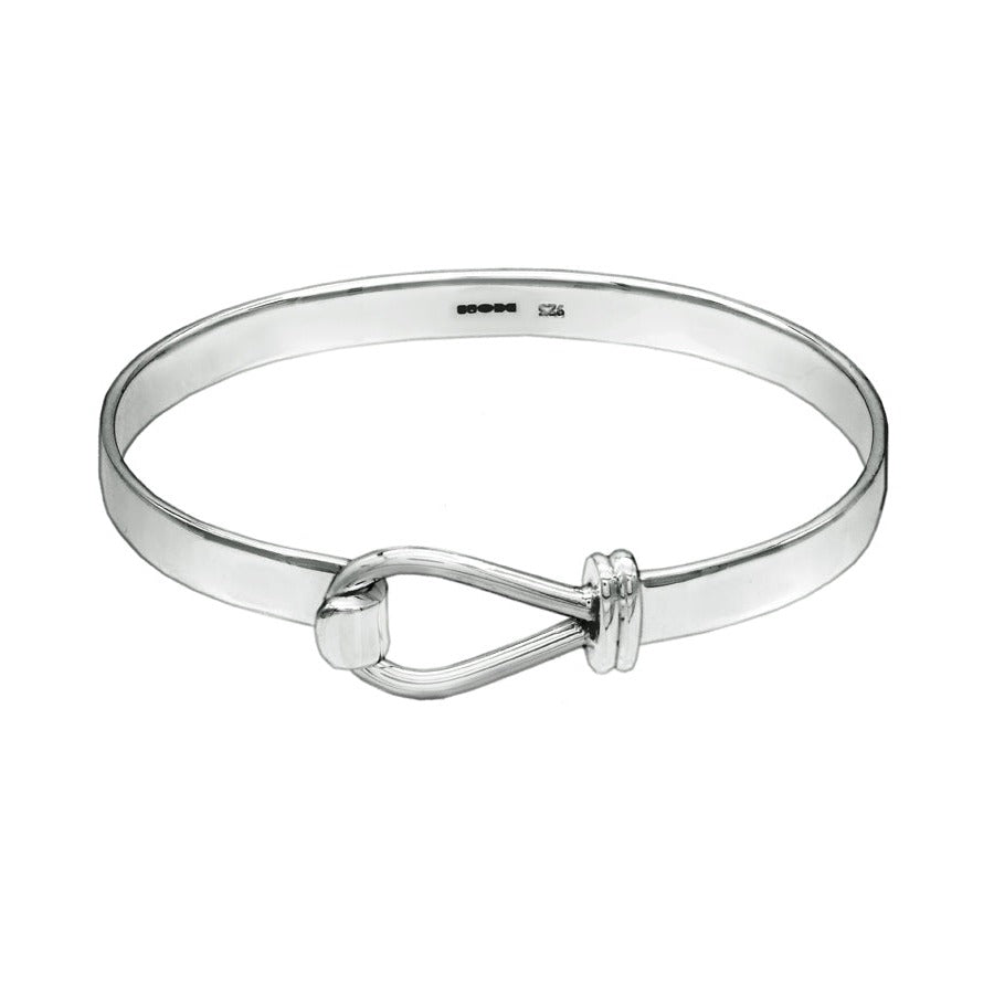 Rope Hook Sterling Silver Mini Bangle