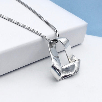 Mobius Triangle Sterling Silver Pendant
