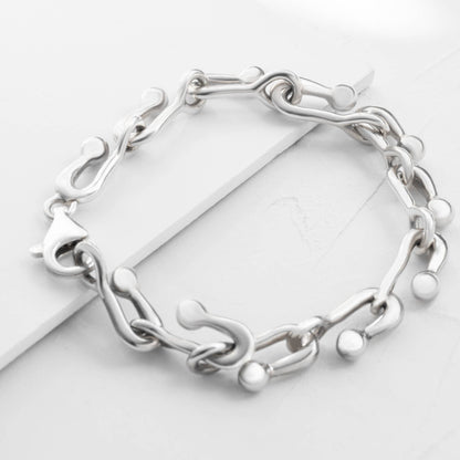 U Ball Silver Bracelet