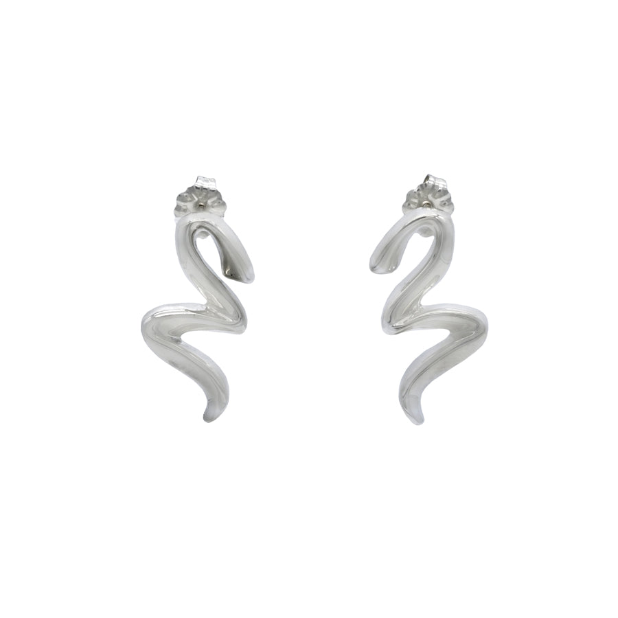 Z Sterling Silver Handcrafted Stud Unique Earrings - Mon Bijoux - Mon Bijoux