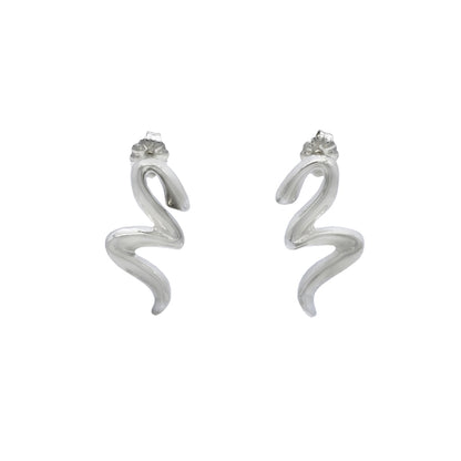 Z Sterling Silver Handcrafted Stud Unique Earrings - Mon Bijoux - Mon Bijoux