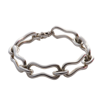 Atomic Silver Bracelet
