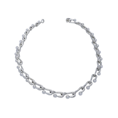 U Ball Sterling Silver Necklace - Mon Bijoux