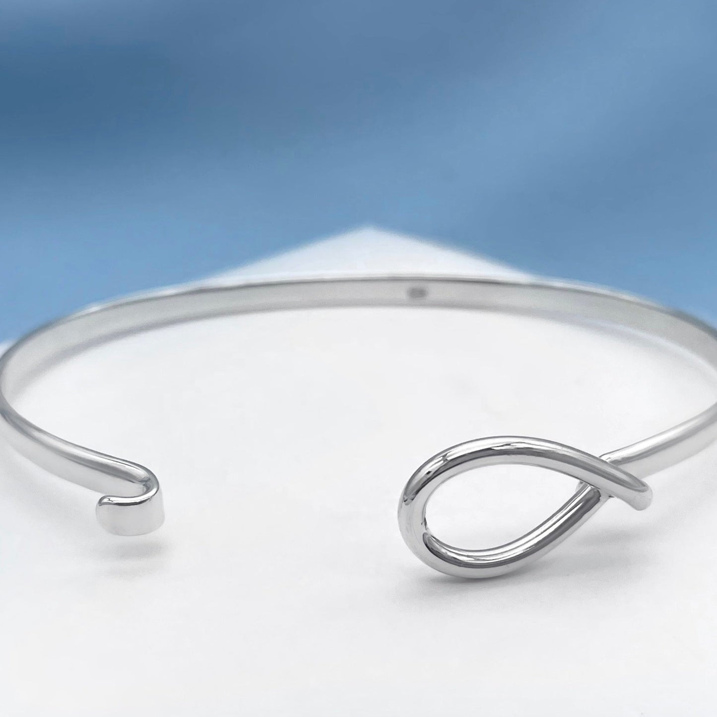 Fish Sterling Silver Bangle for Women