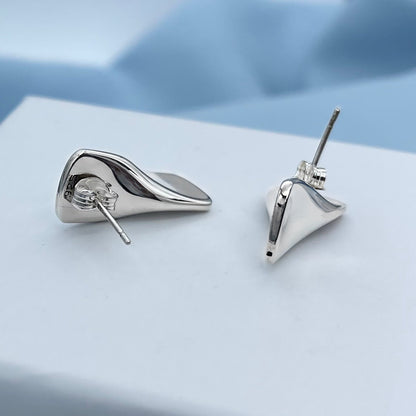 Flipper Sterling Silver Stud Earrings