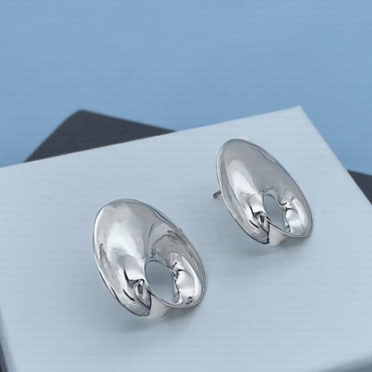 Flower Sterling Silver Stud Earrings
