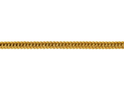 Gold Plated Snake chain 1.9mm - Length 18 inch/ 45cm