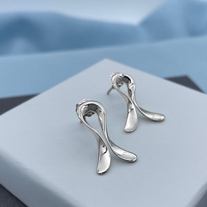 Horseshoe Sterling Silver Stud Earrings