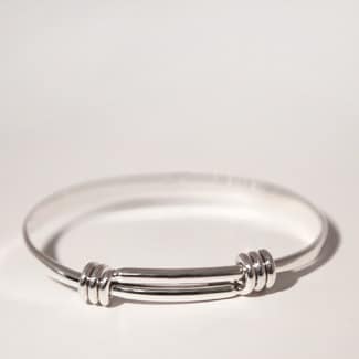 Springback Bangle Cindy Bangle in Sterling Silver and 18ct Gold Vermeil