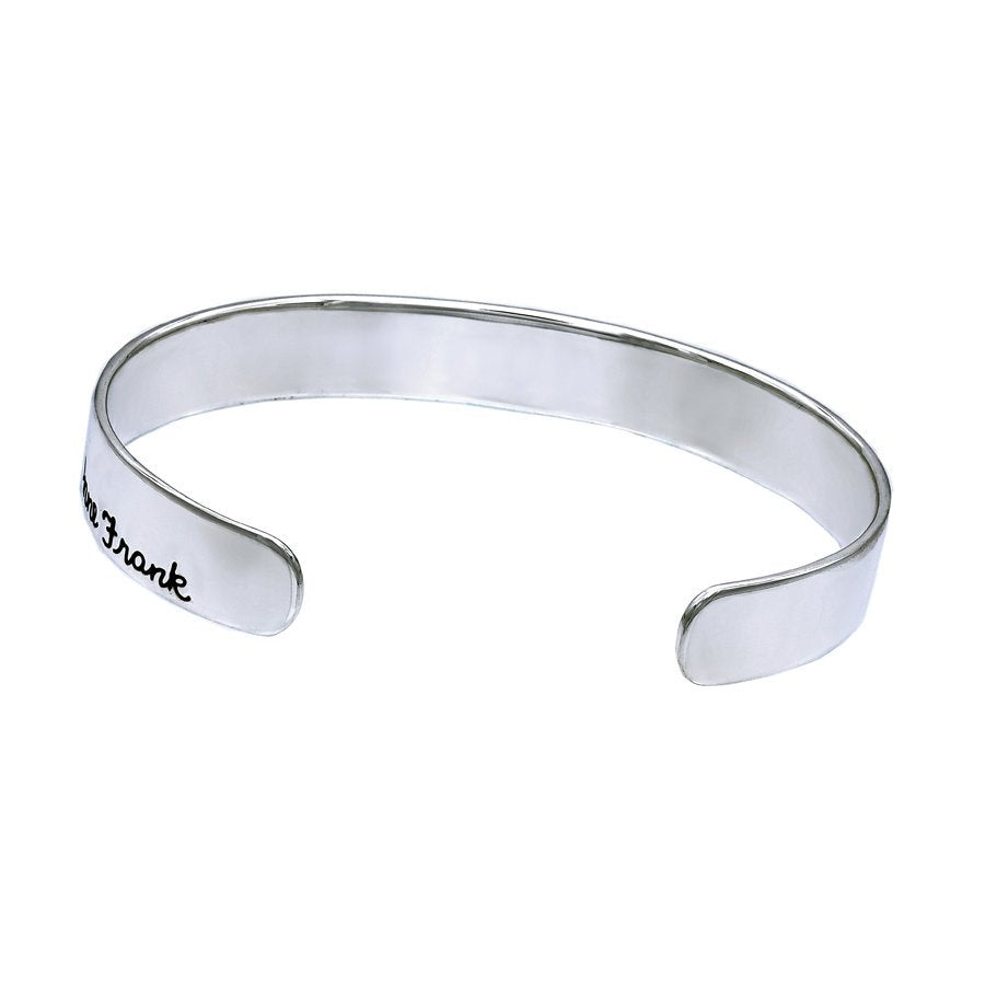 Anne Frank Quote Silver Bangle - Mon Bijoux