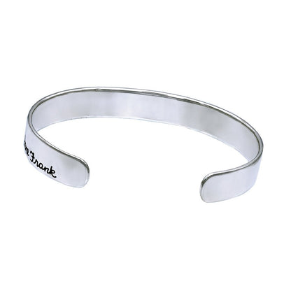 Anne Frank Quote Silver Bangle - Mon Bijoux
