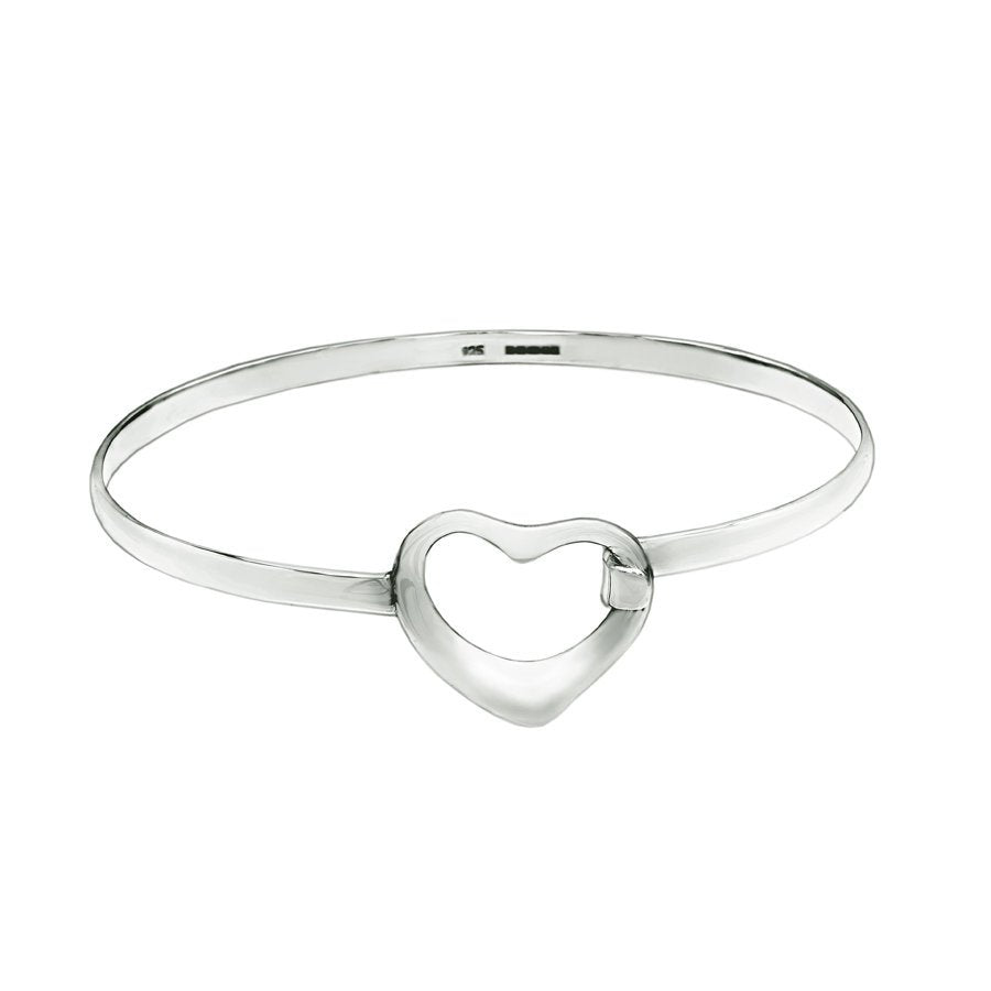 Large Hollow Heart Bracelet - Mon Bijoux