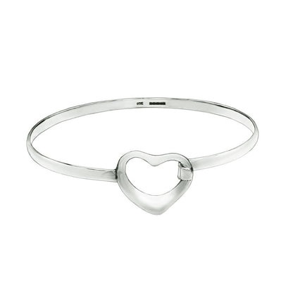 Large Hollow Heart Bracelet - Mon Bijoux