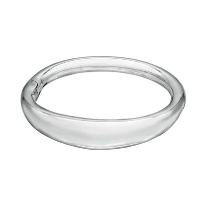 Bold and the Beautiful Chunky Silver Bangle Bracelet - Mon Bijoux