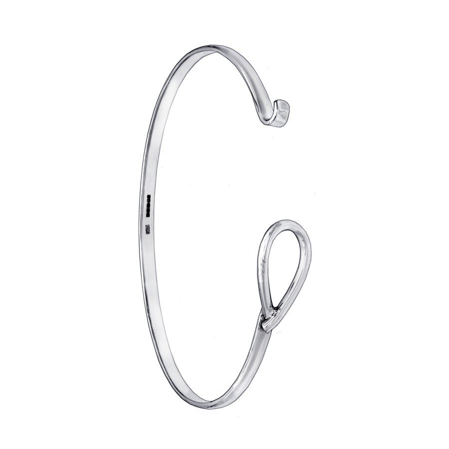 Petite Fish Silver Bangle - Mon Bijoux