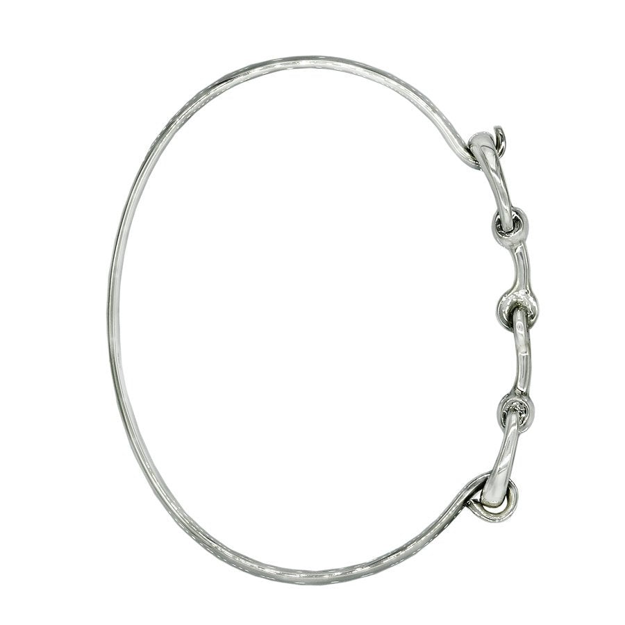 Double Snaffle Bit Silver Bracelet - Mon Bijoux