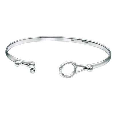 Eyes Silver Bangle - Small Wrists - Mon Bijoux