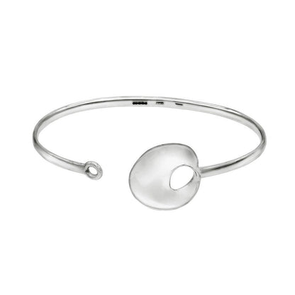 Scandinavian Style Silver Clasp Bangle Bracelet - Mon Bijoux - Mon Bijoux