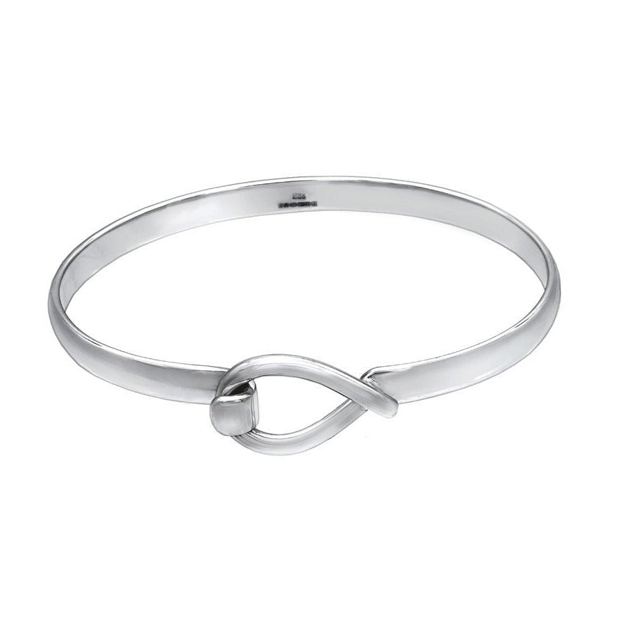 Fat Fish Silver Bangle - Large - Mon Bijoux