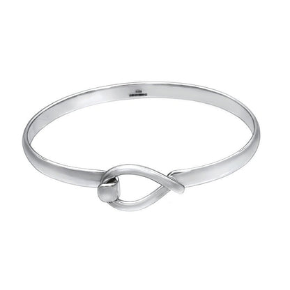 Fat Fish Silver Bangle - Large - Mon Bijoux