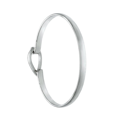 Fat Fish Silver Bangle - Large - Mon Bijoux