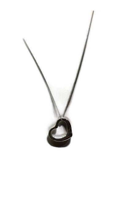 Sterling Silver Hollow Open Heart Necklace - Mon Bijoux - Mon Bijoux