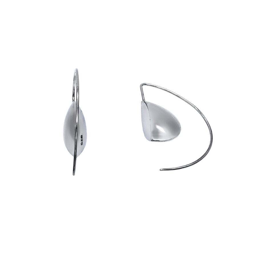 Half Moon Sterling Silver Handmade Unique Earrings - Mon Bijoux - Mon Bijoux