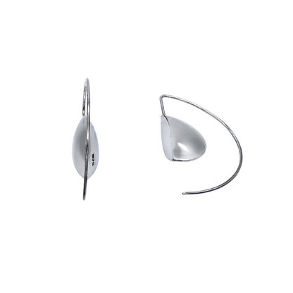 Half Moon Sterling Silver Handmade Unique Earrings - Mon Bijoux - Mon Bijoux